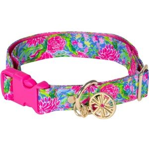 LIly Pulitzer medium dog collar